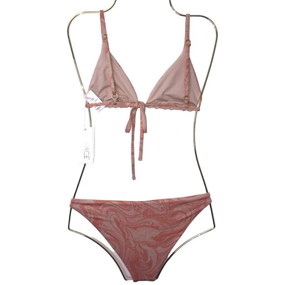 L*Space Bikini Brittany Top Camacho Bottom Metallic Tie Die Swirl Large - Picture 6 of 13